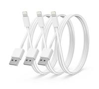 CyvenSmart 3Pack Apple MFi Certified iPhone Charger 2M,iPhone Lightning to USB A Cable 2 Meters,Fast Charging Lead for 12 SE 2020 11 Xs Max XR X 8 Plus 7 6 5s iPad Pro (2M, White, 3)