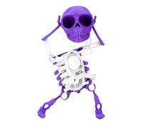 CYWBUEAFY Dancing and Swinging 3D Skull Toy,Desk Decoration Stress Relief & Anxiety Relief Toys,Halloween Skeleton Wind up Machine Robot for Halloween