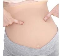 CYXOZ Fake Pregnant Belly,8-10 Months Lightweight Artificial Silicone Pregnant Belly,Fake Silicone Belly Bump Realistic Artificial Pregnancy Tummy for Photoshoot Model Movies-10monthstwins