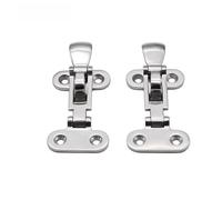 Cyyaog Applications 1/2/4pcs Marine Lock Latch Boat Door Hasp Locker Anti-Rattle Mount Yacht Accessory Stainless Steel Hasps Hatch(2PCS)