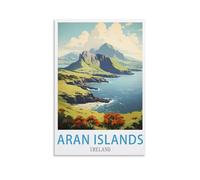 CYYHGEE Aran Islands Ireland Vintage Travel Poster 08x12inch(20x30cm) Canvas Poster Wall Art Living Room Home Decor