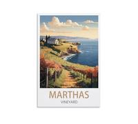 CYYHGEE Martha's Vineyard Vintage Travel Posters 08x12inch(20x30cm) Canvas Poster Wall Art Living Room Home Decor