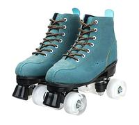 CYYZB Roller Skates Double Row Skates Quad Roller Skating Adjustable Indoor Outdoor Adult Women Girls Men Roller Skates,Trans,UK 10.5/EU 45