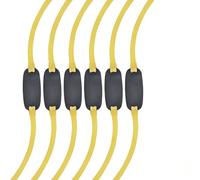 CYZBL 6 Pieces Slingshot Replacement Bands Group, Heavy Pull Traditional Elastic Latex Bands, Flexible Tubular Rubber Slingshot Flat Belts, Catapult Hunting Slingshot Latex Bands for Outdoor Hunting