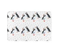 CYZJPRVN Puffin Birds, Doormat, Bath Mat Non-Slip Floor Mat Soft Bathroom Rugs Absorbent Bathroom Pad 40x60 cm