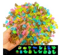 CYZTD 100PCS Mini Luminous Resin Animals,Over 20 styles Tiny Animals Miniature Little Small Resin Animal Figures Bulk Glow in the Darkfor Garden Landscape Dollhouse Decor DIY Craft(Random style)