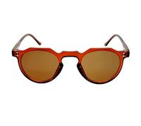 CZ Men's & Women's Round Oval Dandy Tortoise Slim Sunglasses Brown