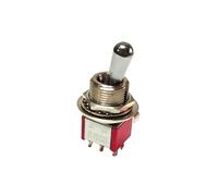 CZAOINCU 1pcs 8013 SH T80-T Z1 Series short Handle 12mm ON-ON SPDT 6Pin 2Position Panel Toggle Switch 5A 125VAC