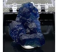 CZAOINCU Home Collections Crystal Stone Natural Blue Fluorite Cluster Crafts Irregular Crystals Geode Real Stones Home Office Decor Ornament (Color : Dark Blue, Size : 6)