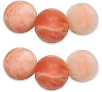 CZAOINCU Home Collections Crystals and Stones Natural Himalayan Spa Salt Massage Stone Salt for Body Sleep Anxiety Stress Gift 6pcs (Color : Round Ball, Size : 6pcs)