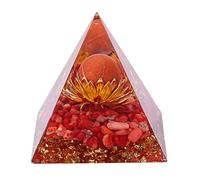 CZAOINCU Home Collections Crystals and Stones Pyramid Tree Emf Protection Gifts for Gathering Wealth Luck (Color : Red Carnelian, Size : 1.9 * 1.9 * 1.9in)