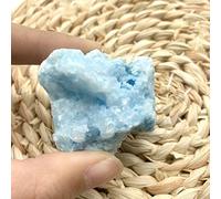 CZAOINCU Home Collections Home Decor, 1pc Natural Blue Aragonite Crystal Raw Stones Display Stones Gifts Decor Minerals Gifts,Natural Crystal (Color : Blue Aragonite)