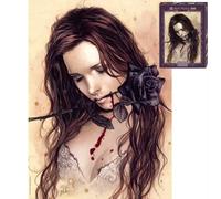 Czarna róża. Puzzle 1000 elementów - Heye