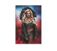 CZBAIY Charlotte Flair Canvas Poster Canvas Painting Poster Wall Art Decorative Picture Prints Modern Decor 12x18inch(30x45cm)