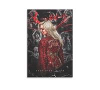 CZBAIY Charlotte Flair Canvas Poster Wall Art Picture Painting Poster Canvas Print Posters Artworks Room Decor 24x36inch(60x90cm)