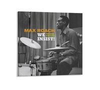 CZBAIY Max Roach Canvas Poster Print Photo Art Painting Canvas Poster Home Modern Decor Posters 24x24inch(60x60cm)