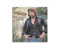 CZBAIY Waylon Jennings Canvas Poster Home Decor Poster Wall Art Hanging Picture Print Decorative Painting Posters 12x12inch(30x30cm)