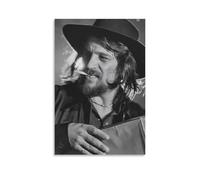 CZBAIY Waylon Jennings Canvas Poster Picture Print Wall Art Poster Painting Canvas Posters Artworks Room Aesthetic 20x30inch(50x75cm)