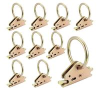 CZC AUTO 10PCS Steel E-Track O Ring Tie Down Anchors for E-Track TieDown System in Enclosed Trailer Flatbed Truck for Cargo Control & Surface Mount (ETrack Rails Not Included)