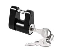 CZC AUTO Black Trailer Hitch Coupler Lock, Dia 1/4 Inch, 3/4 Inch Span for Tow Boat RV Truck Car's Coupler (1 Pack, Black)