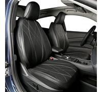 CZCGYDY Seat Covers for Ford Mustang Mach E 2021 2022 2023, Leather Car Seat Cover Full Set Custom Fit for Mach-E,Full Surround,Airbag Compatible,Breathable(5 Seats, Black)