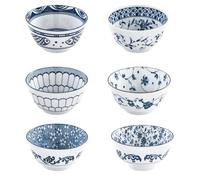 CZCMYAU Ceramic Bowls Set of 6,10 oz Cereal Bowls Porcelain Serving Bowl for Soup Salad Rice Noodles Dessert Snacks Oatmeal