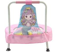 CZCPARY Indoor and Outdoor Mini Trampoline, Children's Trampoline with Handles,Suitable as Birthday Gift or Festive Present for Boys and Girls,Pink