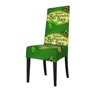 CZDBNLHF Happy St. Patrick'S Day Print Detachable Dining Chair Cover-Elastic Dining Chair Cover