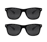 Czdtq 2 Pcs Pinhole Glasses, Distance Glasses, Eye Training for Eyesight Improvement,