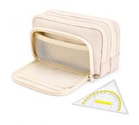 Czdtq Pencil Case Large Capacity Pencil Case Multifunctional Pencil Case with Set Square Stationery Portable Aesthetic Pencil Case Set Square Stationery for School Office Home