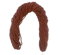 Czech 11/0 Glass Seed Beads - 12 String Hanks, Total10 Colors (Light Brown)