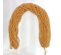 Czech 11/0 Glass Seed Beads, Silver Lined - 12 String Hanks, Multi Colors (Dark Champagne)