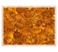 Czech 50-Piece Glass Beads, 6x9mm, Teardrop Amber Topaz Orange Transparent