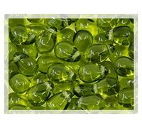 Czech 50-Piece Glass Beads, 6x9mm, Teardrop Olive Green