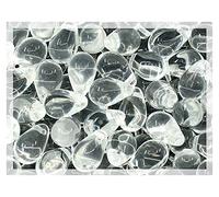 Czech 50-Piece Glass Beads, 6x9mm, Teardrop Transparent Crystal Clear