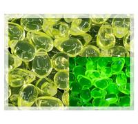 Czech 50-Piece Glass Beads, 6x9mm, Teardrop Transparent Yellow urаnium Glass (Glows Under UV)