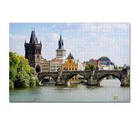 Czech Charles Bridge Prague Jigsaw Puzzle 500 Piece Game Artwork Travel Souvenir 52x38CM