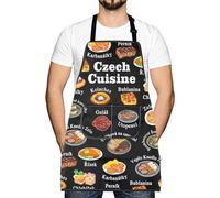 Czech Cuisine Apron Czech Food Lover Gift Czech Republic Cookie Foodie Themed New Home Gift Dessert Merch (Czech Cuisine)