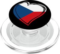 Czech Czechia Flag Czechs Prague Vacation Men Women Kids PopSockets PopGrip for MagSafe