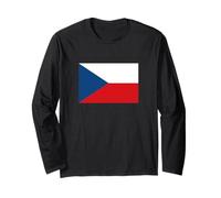 Czech Flag Czechia Prague Vacation Kids Women Men Fans Long Sleeve T-Shirt