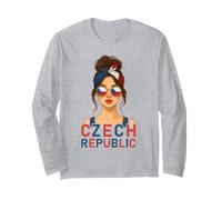 Czech Girl Czech Republic Flag Czech Girlfriend Wife Long Sleeve T-Shirt