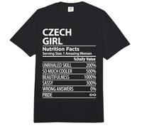 Czech Girl Nutrition Facts Funny Womens Czech Republic Comfort Colors Adult Heavyweight T-Shirt