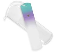 Czech Glass Dual-Sided Glass Foot File, Foot Scraper, and Foot Rasp by Bona Fide Beauty. Luxurious Self-Care Gift for Women