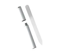 Czech Glass Nail File in Hard Case, Clear Crystal Nail File for Natural Nails, Professional Quality Nail Care Tool, Handcrafted from Bohemian Glass for Long-Lasting Durability and Precision