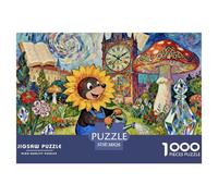 Czech Mole Gardener Jigsaw Puzzle Waterproof 1000 Piece Puzzles for Adults Colourful Home Decoration