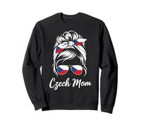 Czech Mom Czech Republic Flag Czech Roots Europe Czech Sweatshirt
