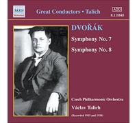 Czech Phil Orc:Vaclav Talich - DVORAK: Symphonies 7 and 8