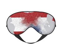 Czech Republic Animation Flag map Print Lightweight Sleep Mask Breathable Light-Blocking Travel Yoga Outdoor Adventures