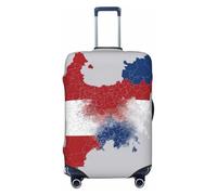 Czech Republic Animation Flag map Print Travel Luggage Cover Suitcase Cover Protector Suitcase Washable Baggage Covers Anti-Scratch