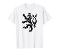 Czech Republic Bohemia Double-Tailed Lion Flag Value Graphic T-Shirt